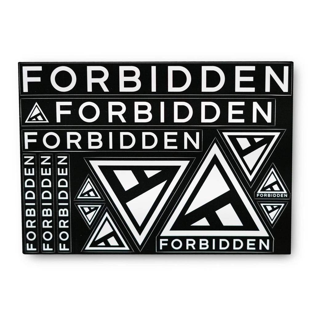 Forbidden Logo Sticker Pack